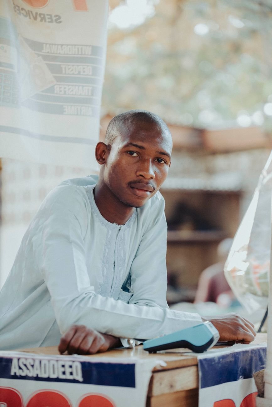 Portrait of a business owner smiling indoors